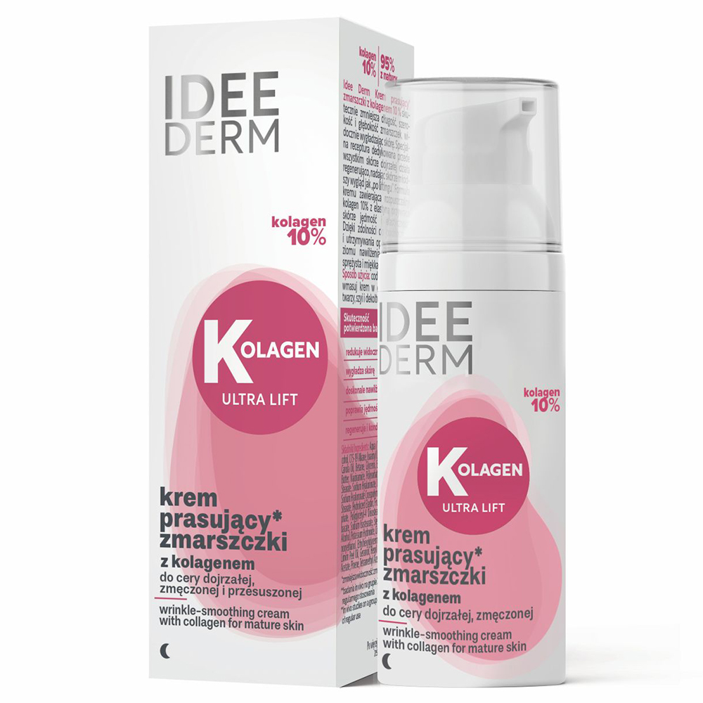 Idee Derm, krem prasujący zmarszczki, kolagen 10%, 50 ml