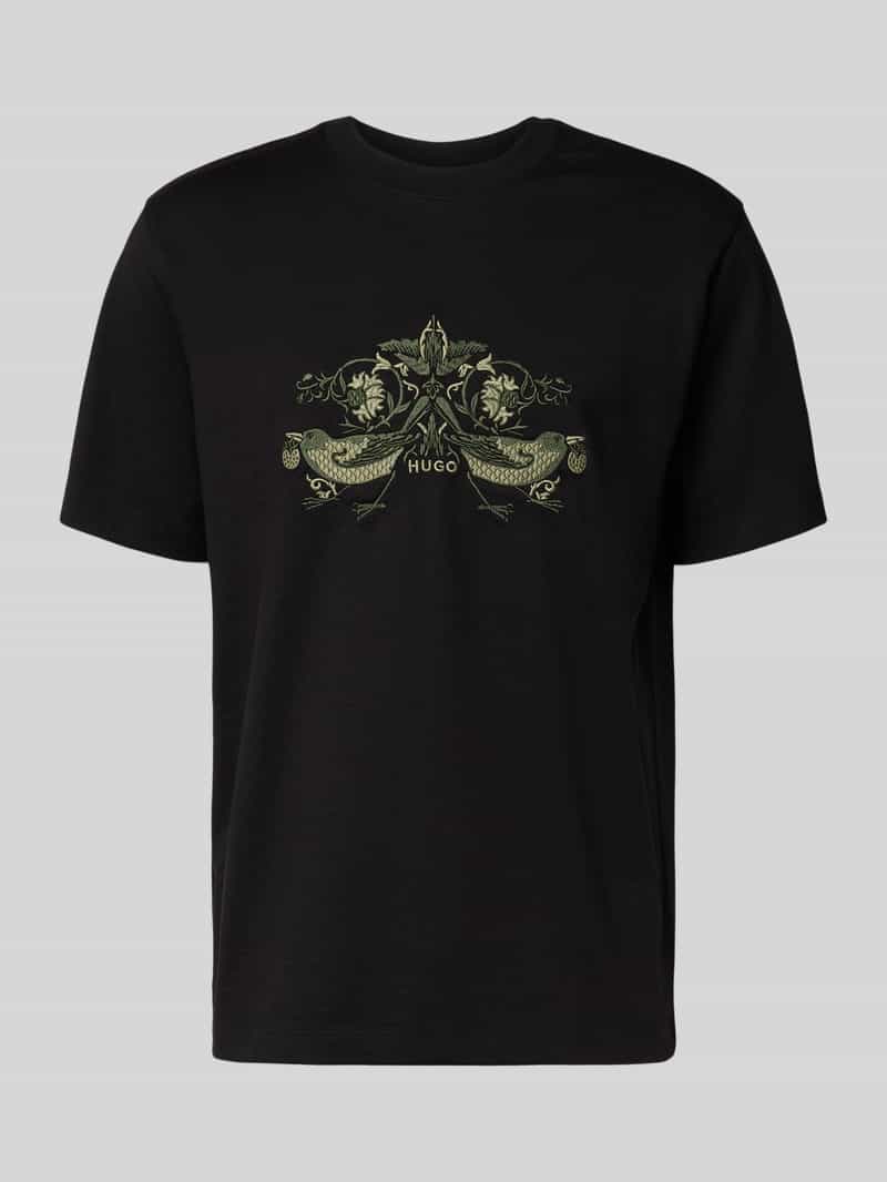 T-shirt o kroju comfort fit z czystej bawełny