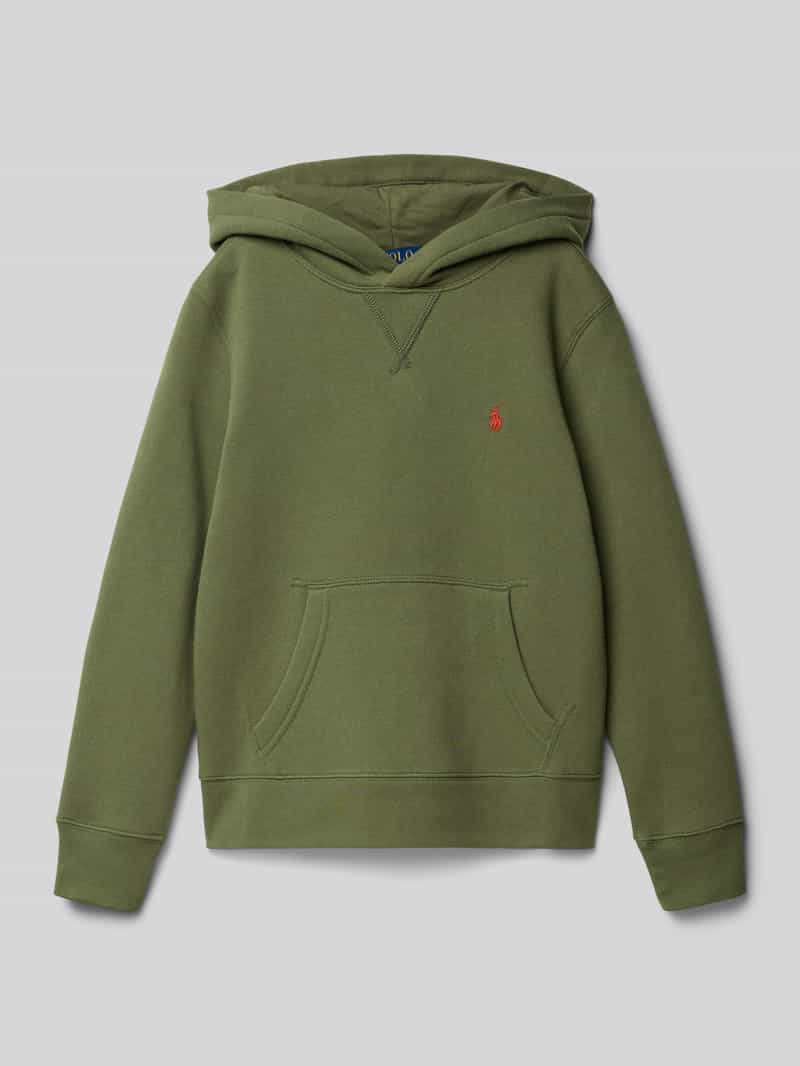 Bluza z kapturem i wyhaftowanym logo