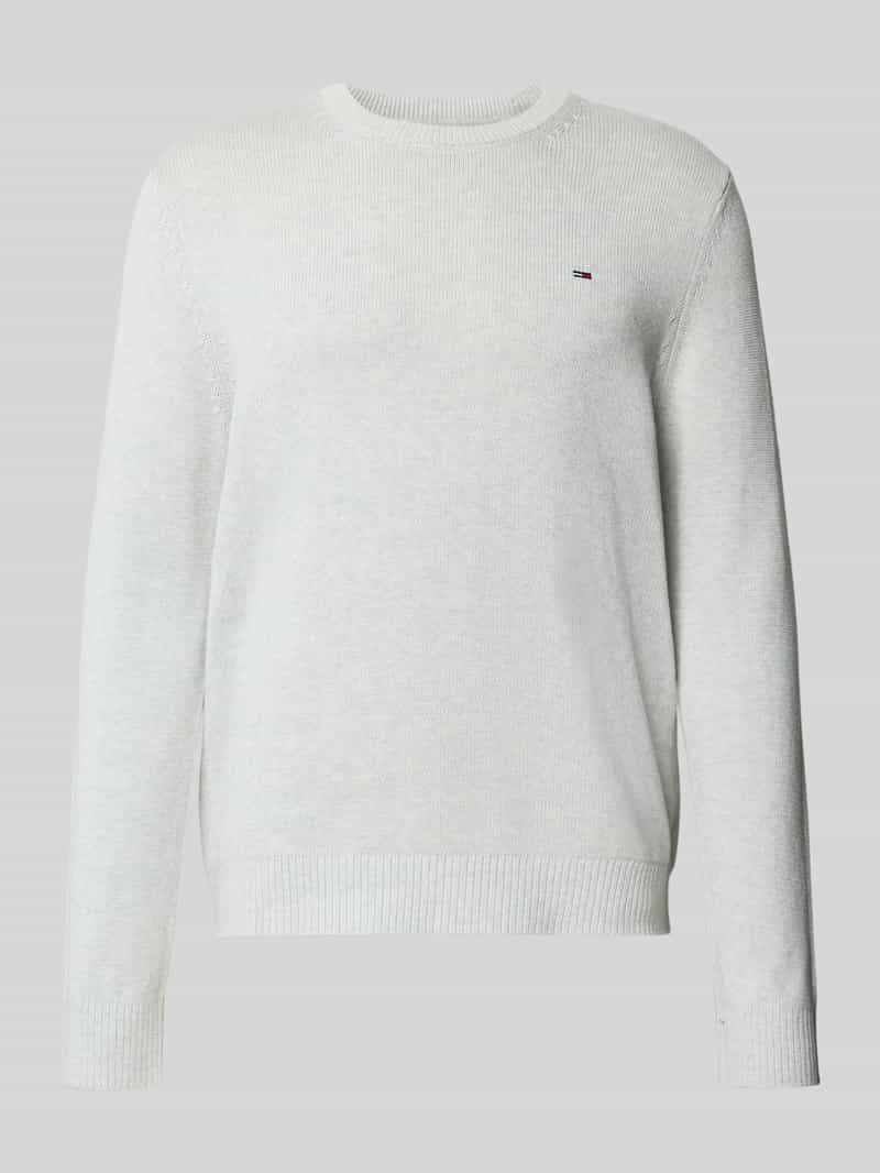 Sweter z dzianiny o kroju regular fit z czystej bawełny