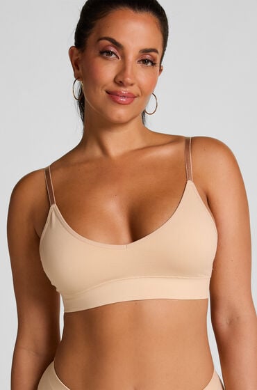 Hunkemöller Trójkątny biustonosz bralette Dide Beżowy