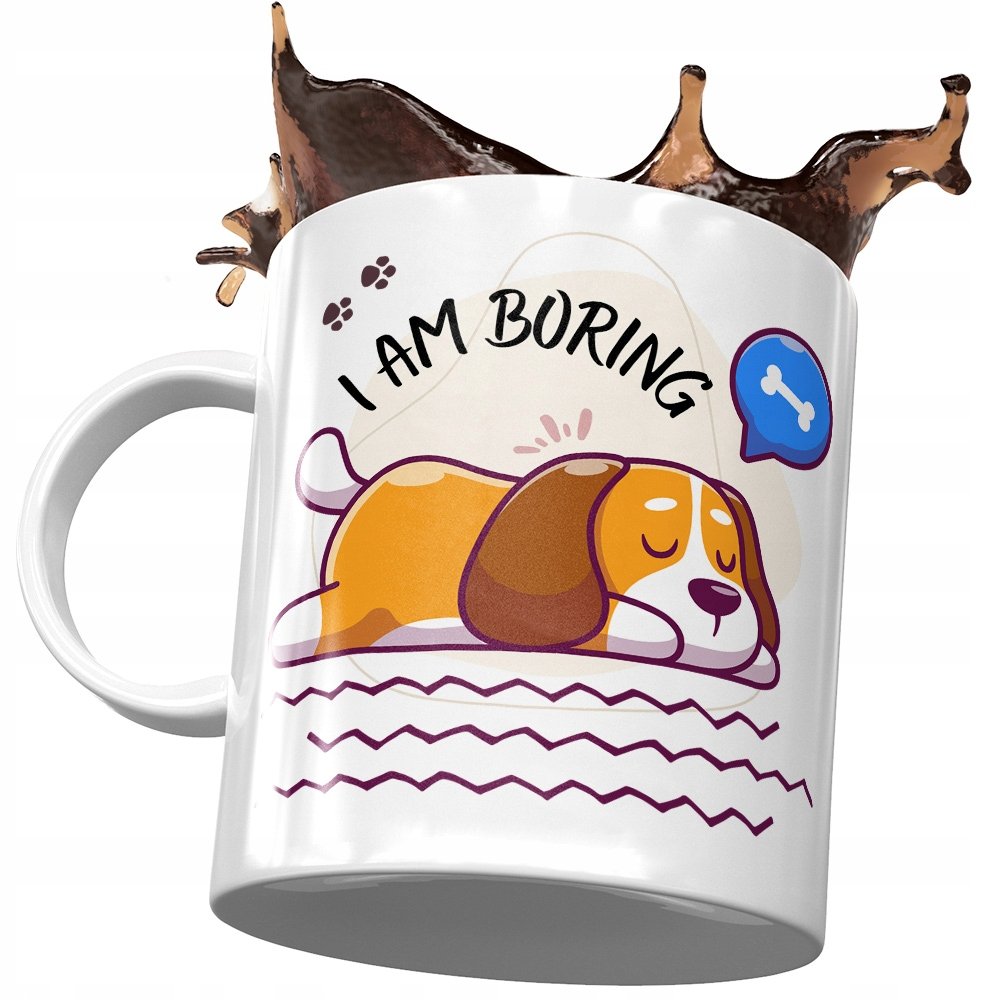 Kubek z Pieskiem Psem Psiakiem Słodki na Prezent z Nadrukiem ze Zdjęciem + Opakowanie na prezent (wzór 03)