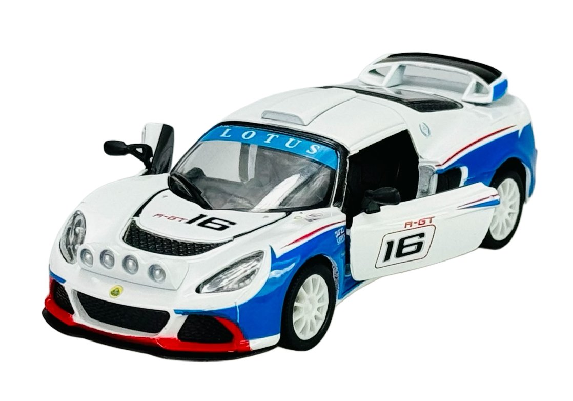 KINSMART 2012 LOTUS EXIGE R-GT BIAŁY 1:32 BEZ PUDEŁKA KT5362