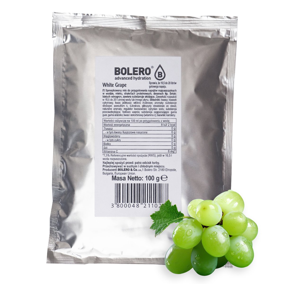 Bolero Bag White Grape 100g