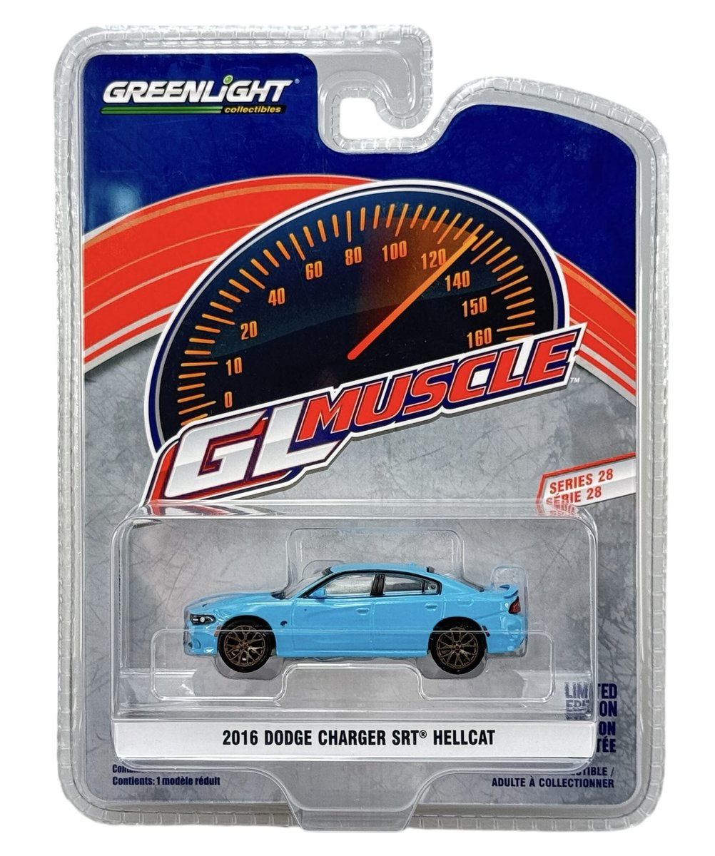 GREENLIGHT 2016 DODGE CHARGER SRT HELLCAT GL MUSCLE 1:64 13350