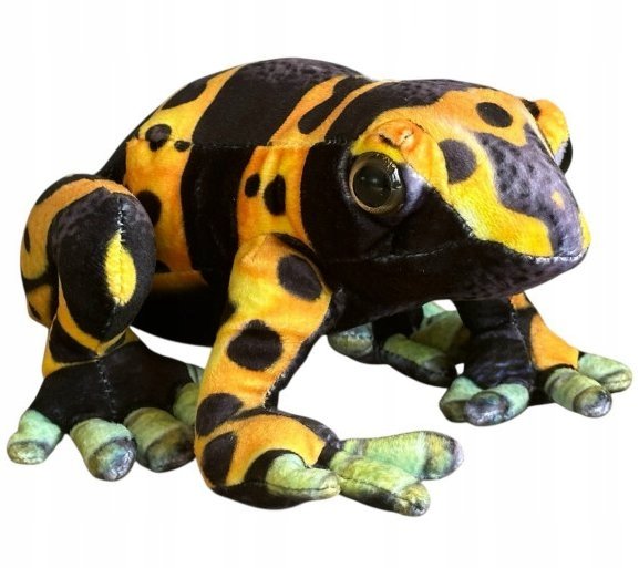 Maskotka Żaba Żółta Trująca Żabka DUBI - 18cm