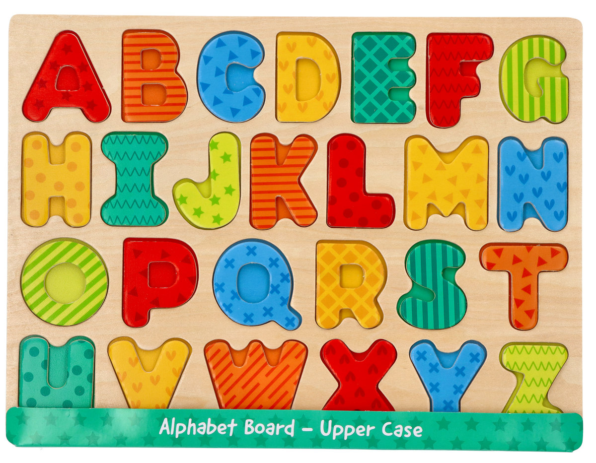 Nowe puzzle drewniane Alfabet - układanka z literkami