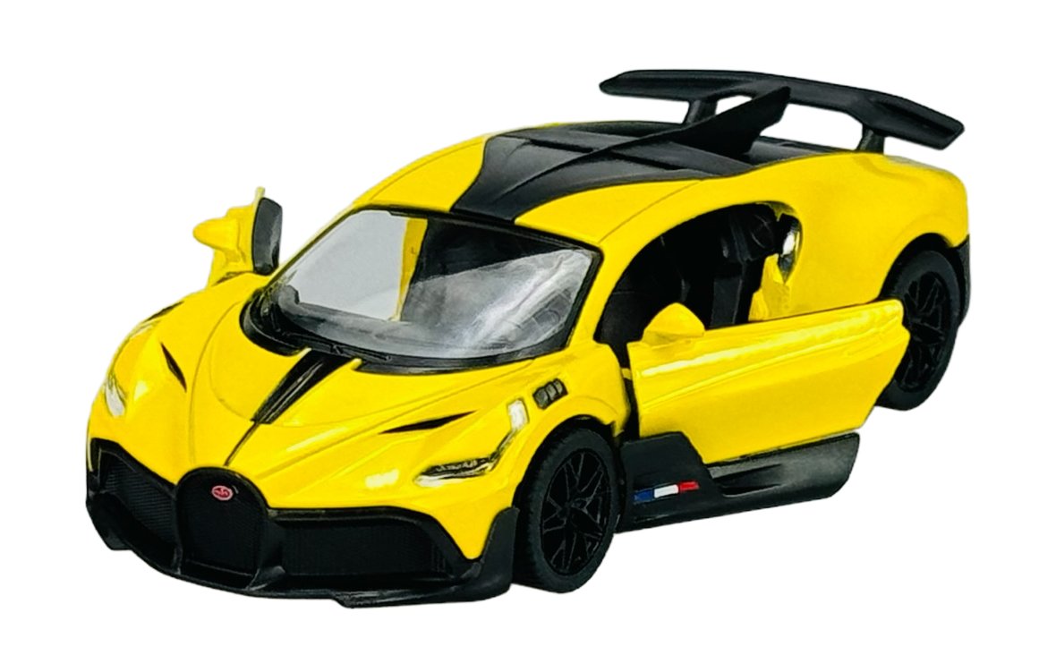 KINSMART BUGATTI DIVO ŻÓŁTY 1:38 BEZ PUDEŁKA KT5442