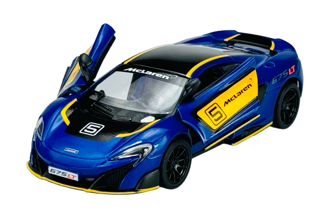 KINSMART McLAREN 675LT NIEBIESKI 1:36