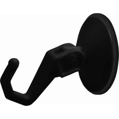 Wieszak łamany z przyssawkami Malva czarny