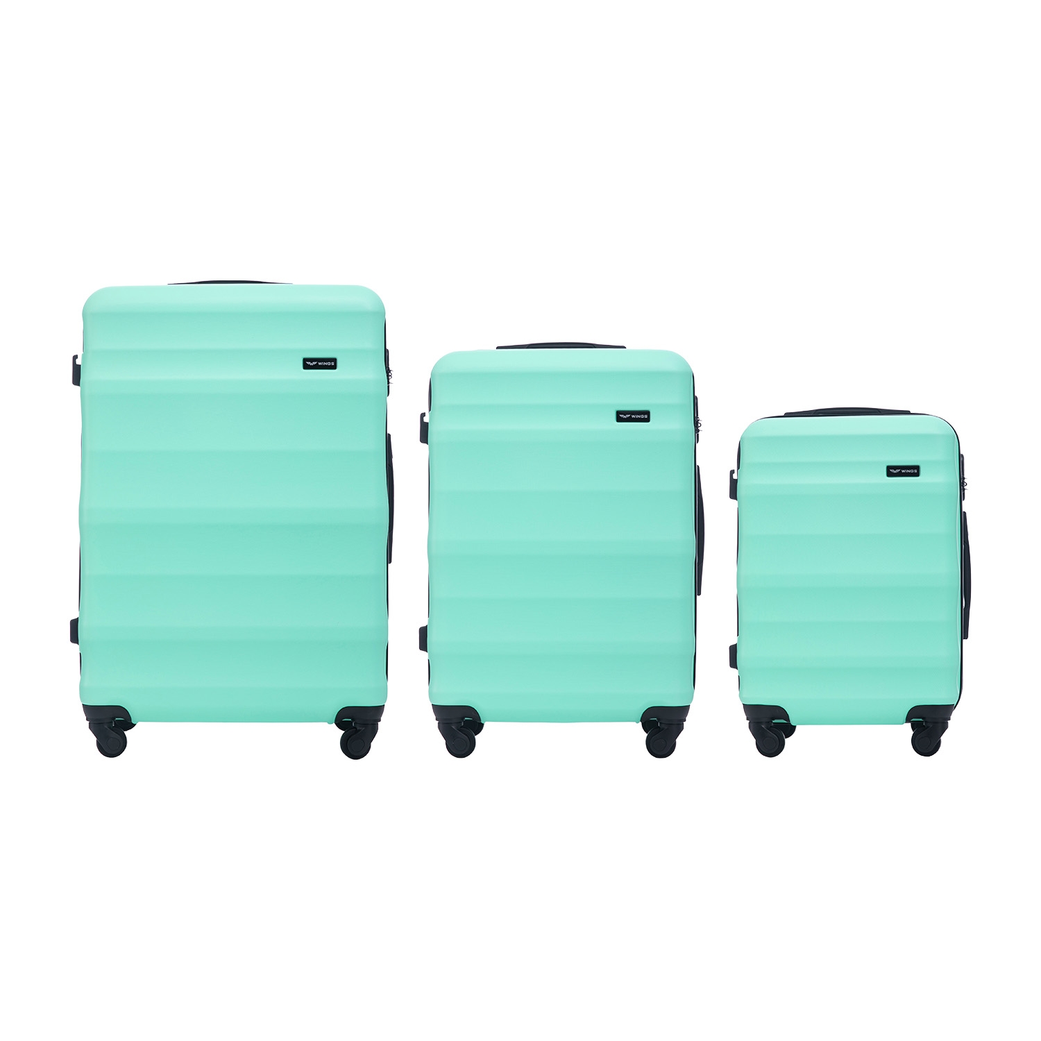 Zestaw walizek Wings Vulture, 3 szt., miętowe