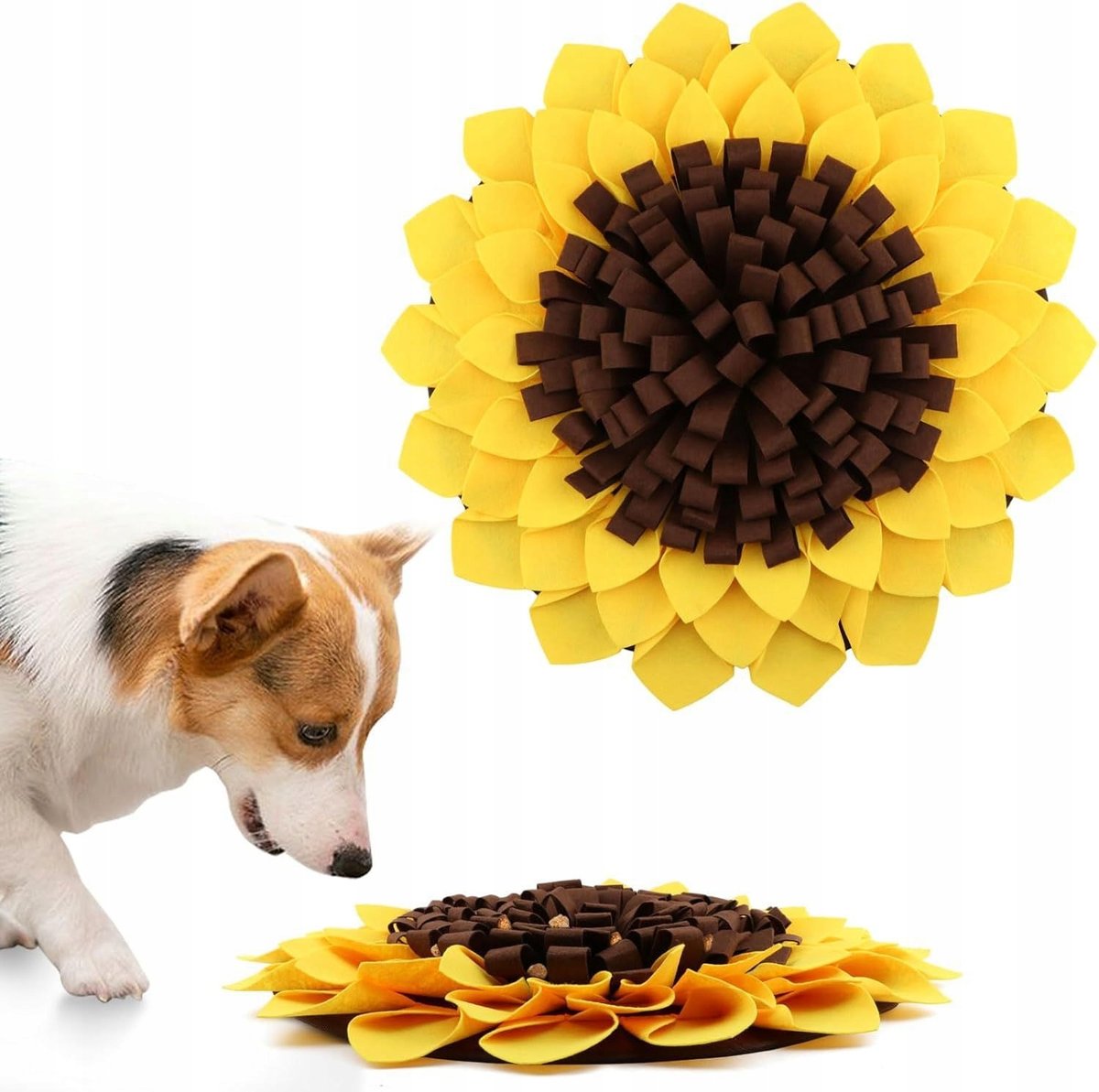 Mata Węchowa Dla Psa, Zabawka Slowfood Edukacyjna Na Smaczki - Żółta