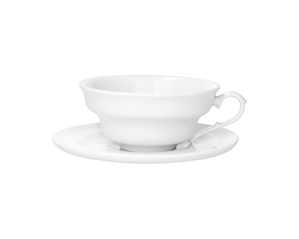 Filiżanka M 250 ml ze spodkiem biała CDC1