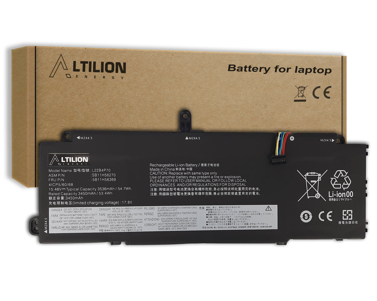 Bateria L22B4P70 L22D4P70 L22M4P70 do Lenovo ThinkPad X13 Gen4 / Gen5