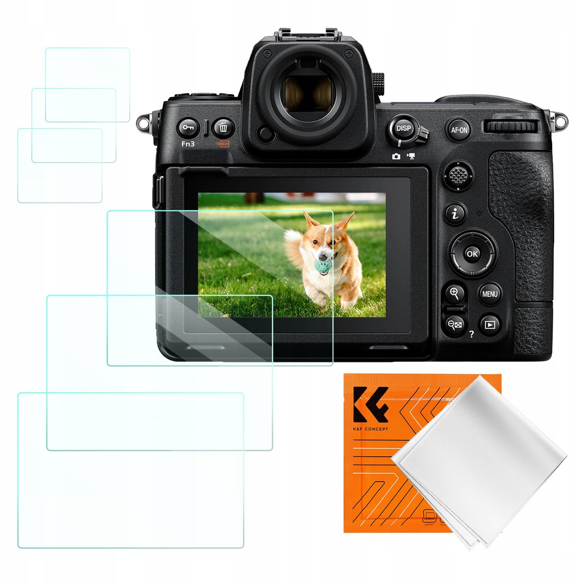 Zestaw Osłona 6x Osłona Szkło 9H na Ekran LCD do Nikon Z9 Z8 K&F Concept