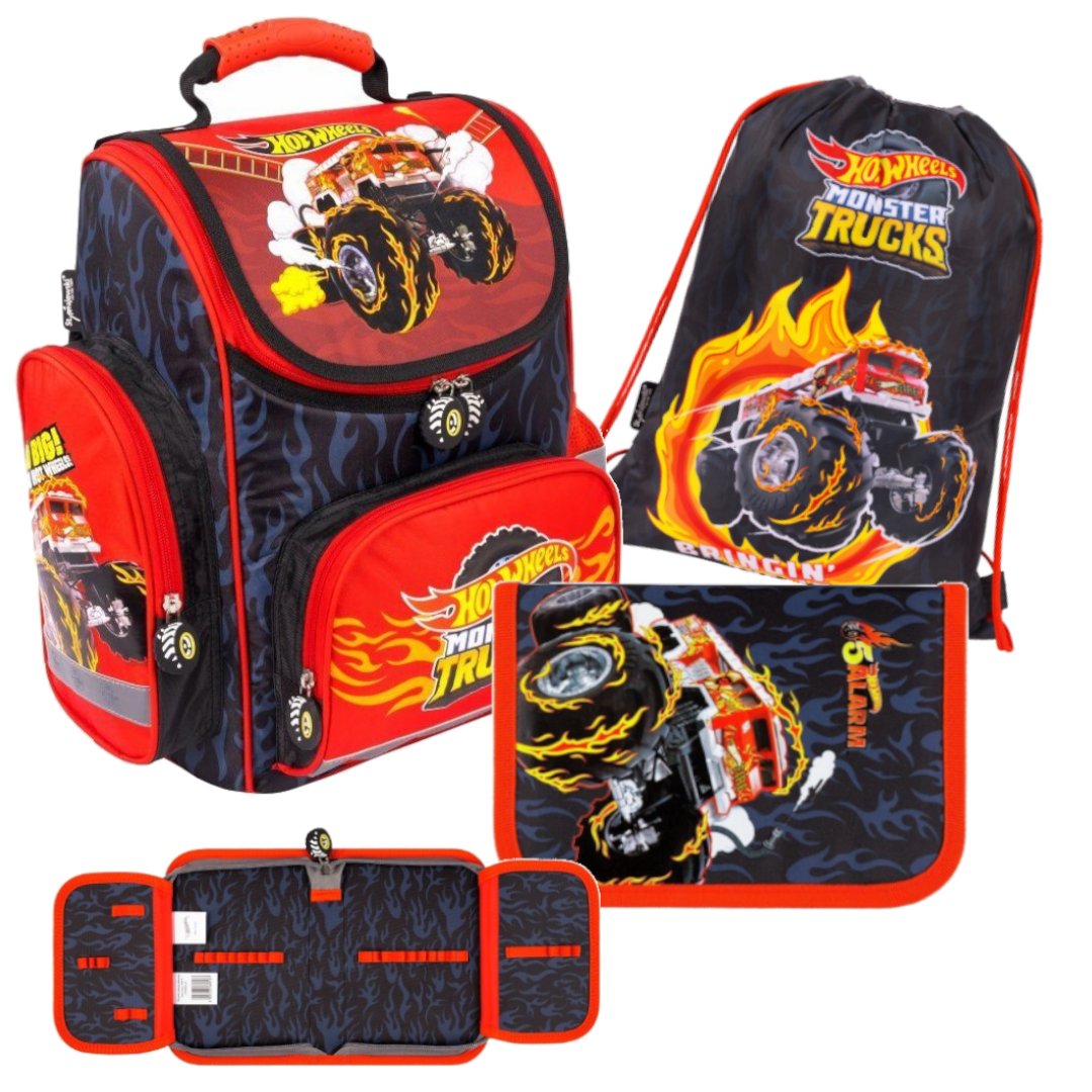 ZESTAW SZKOLNY 3-ELEMENTY HOT WHEELS ST. MAJEWSKI