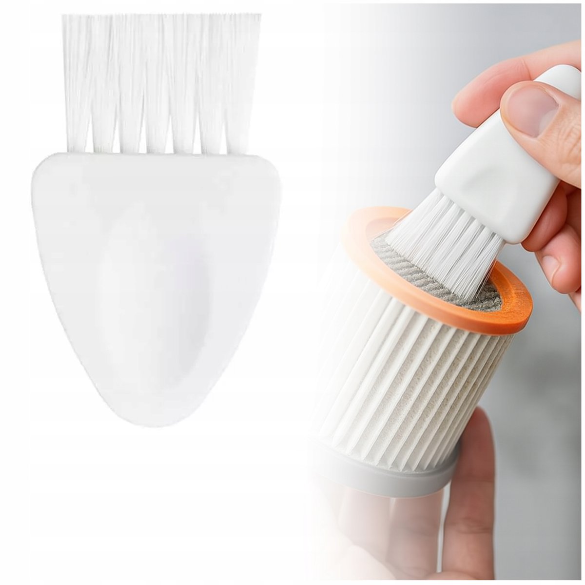 Pędzelek Serwisowy Precyzycjny Do Czyszczenia Odkurzacza Filtra Kurzu Biały