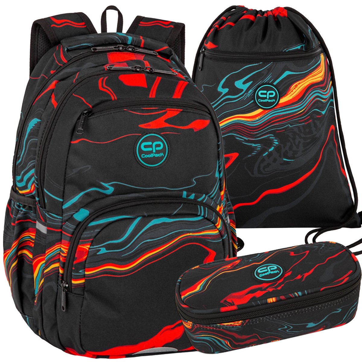 Zestaw 3-Elementowy Do Klasy 4-8 Plecak Piórnik Worek Coolpack Amber