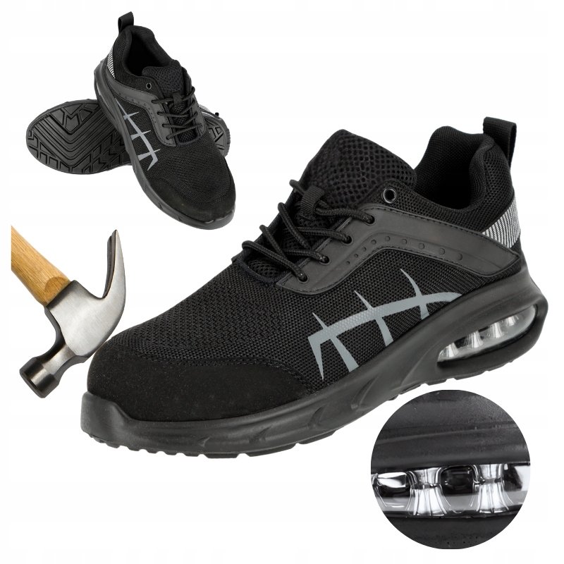 Buty robocze męskie PÓŁBUTY ROBOCZE sportowe Oddychające z NOSKIEM AIR 43