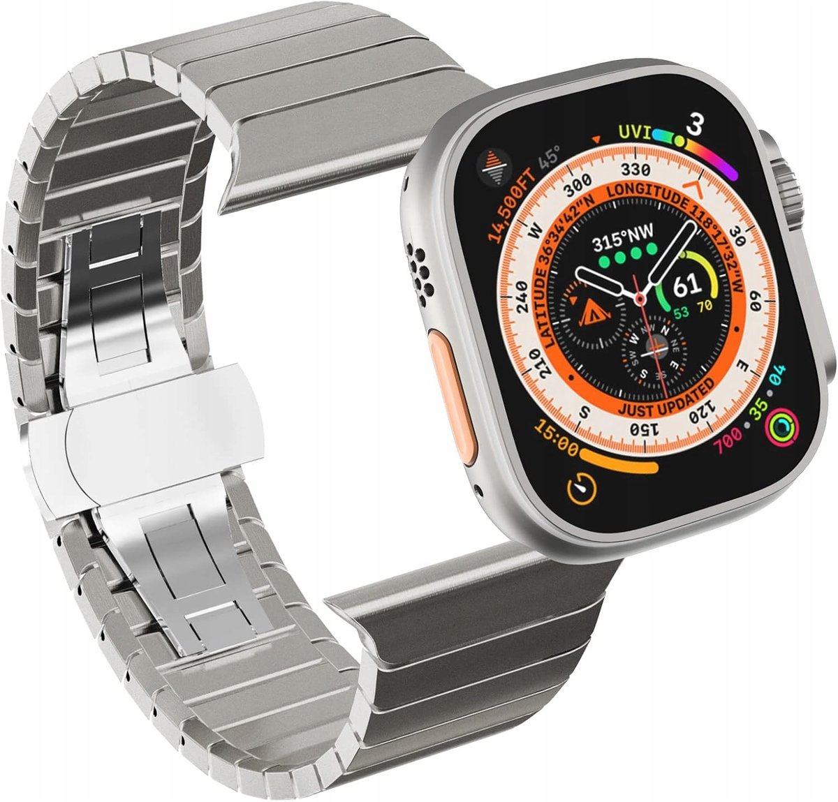 Bransoleta Stalowa Do Apple Watch 42, 44, 45, 46, 49mm Ultra/SE/Series