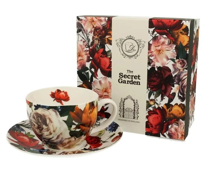 Filiżanka ze spodkiem 250 ml White Roses