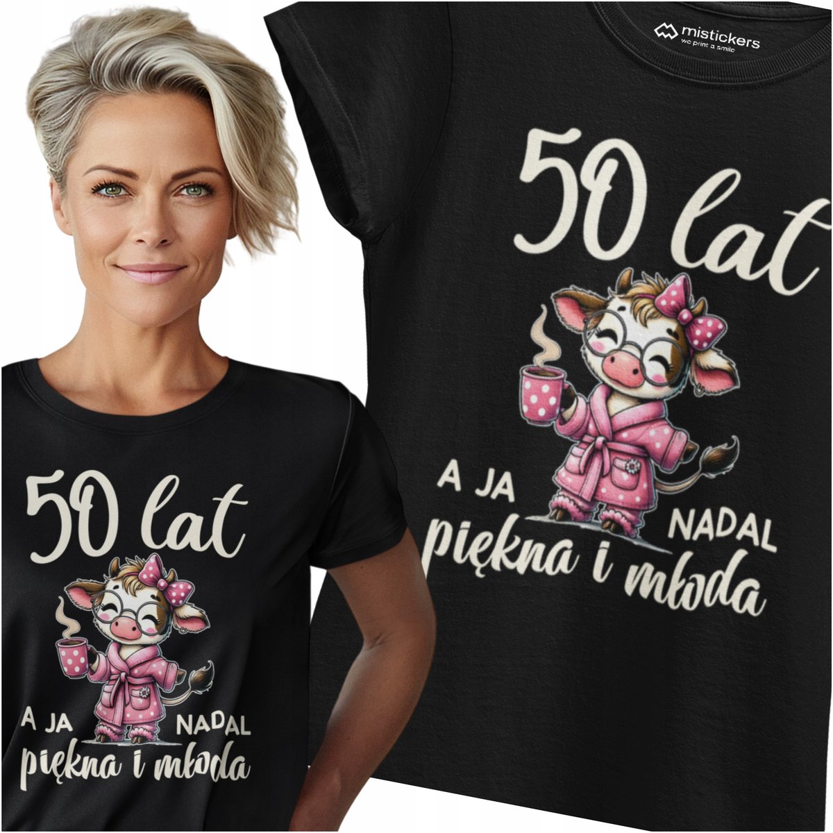 PREZENT NA 50 URODZINY DLA KOBIETY KOSZULKA