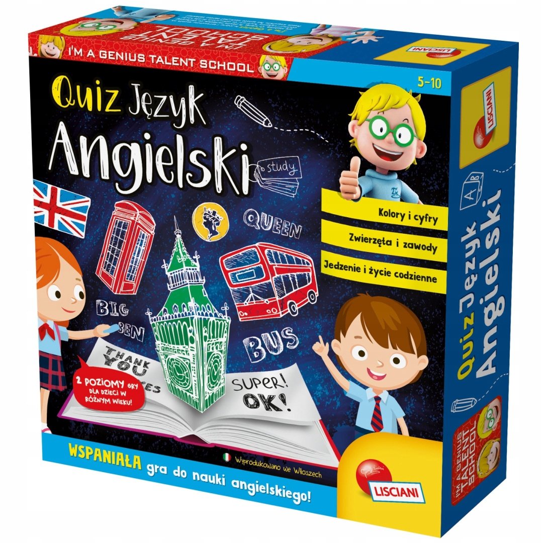 I'M A Genius Quiz - Język Angielski Lisciani
