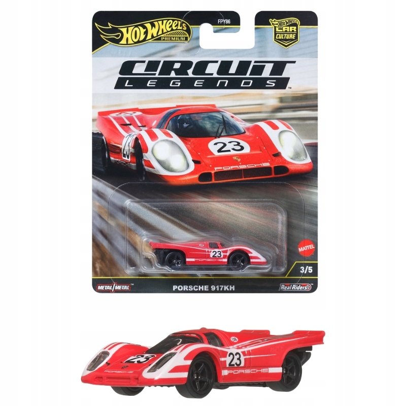 HOT WHEELS KOLEKCJONERSKIE AUTKO PREMIUM PORSCHE 917KH FPY86 JBK63