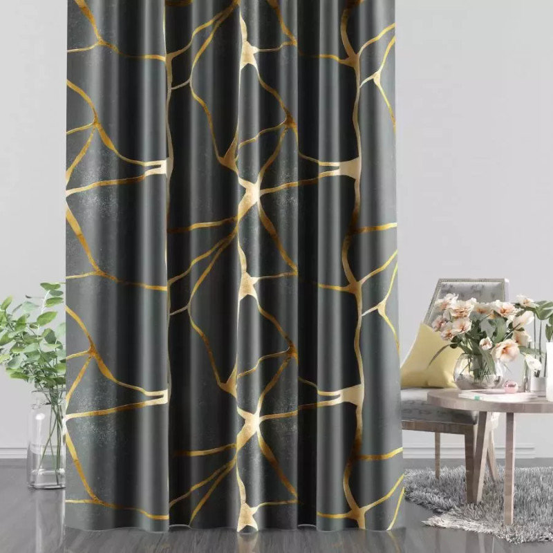 Zasłona gotowa Blackout drukowana na taśmie Operta 140x250 cm