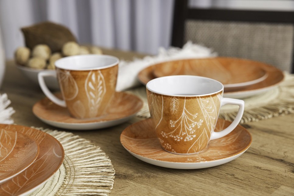 Filiżanka 350 ml ze spodkiem Beata, Dorota Cztery Pory Roku Lato LU40 (9075C)