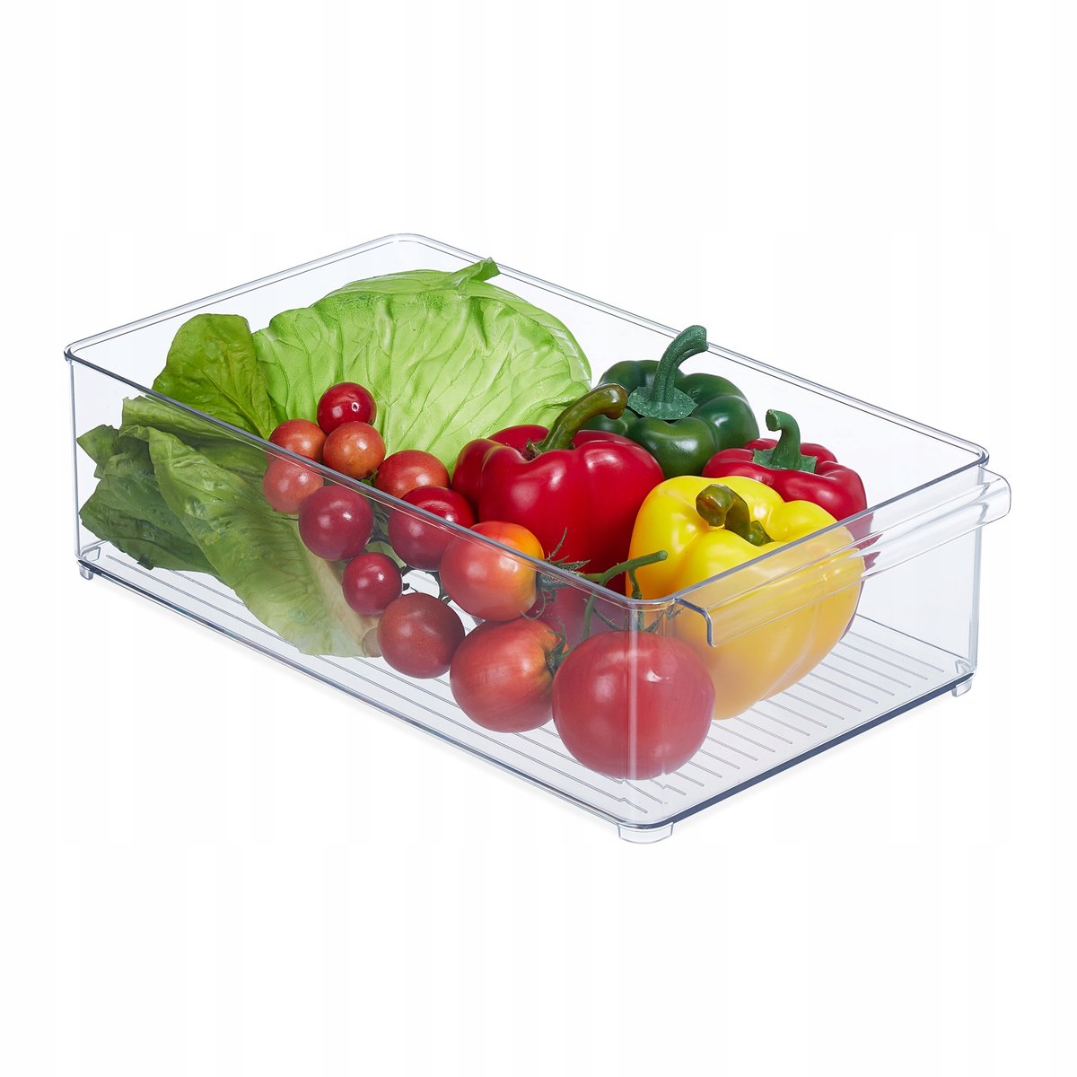 Organizer pojemnik do lodówki koszyk kuchenny przezroczysty 10x20x36cm 7,5L