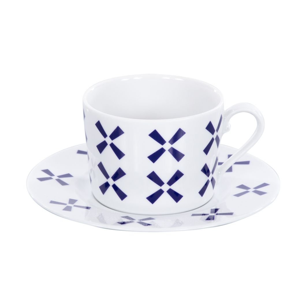 Filiżanka 250 ml ze spodkiem Folk Fusion Holandia G832