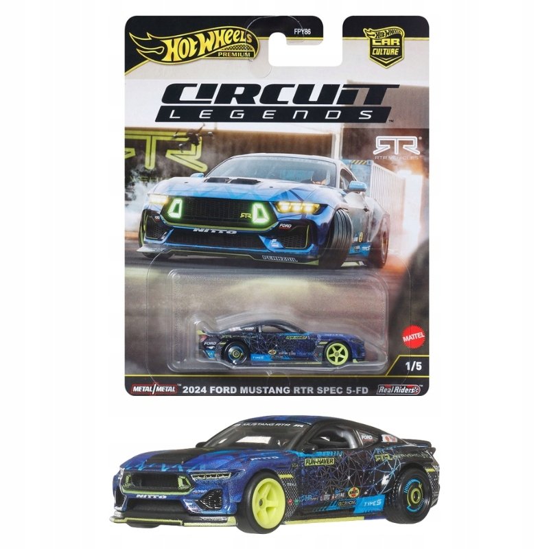 HOT WHEELS AUTO KOLEKCJONERSKIE FORD MUSTANG RTR SPEC 5-FD FPY86 JBK48