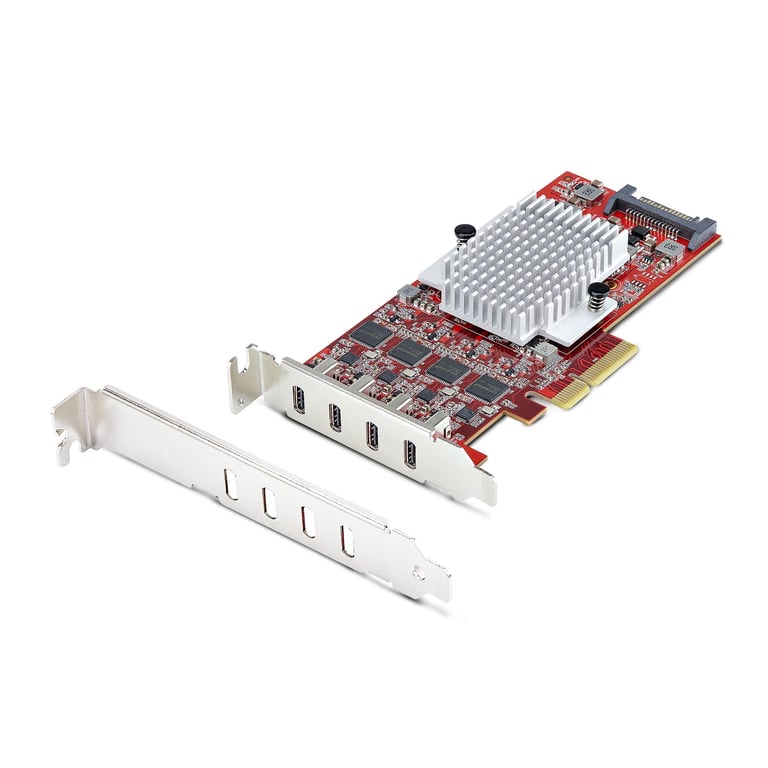 StarTech P10Q4C-USB-CARD-LP adapter Wewnętrzny USB 3.2 Gen 2 (3.1 Gen 2) P10Q4C-USB-CARD-LP