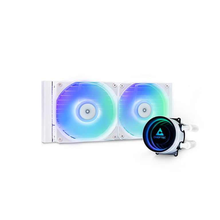 Chieftec ICEBERG 240-RGB-W Obudowa komputera Chłodnica cieczy all-in-one 12 cm Biały CLC-240-RGB-W