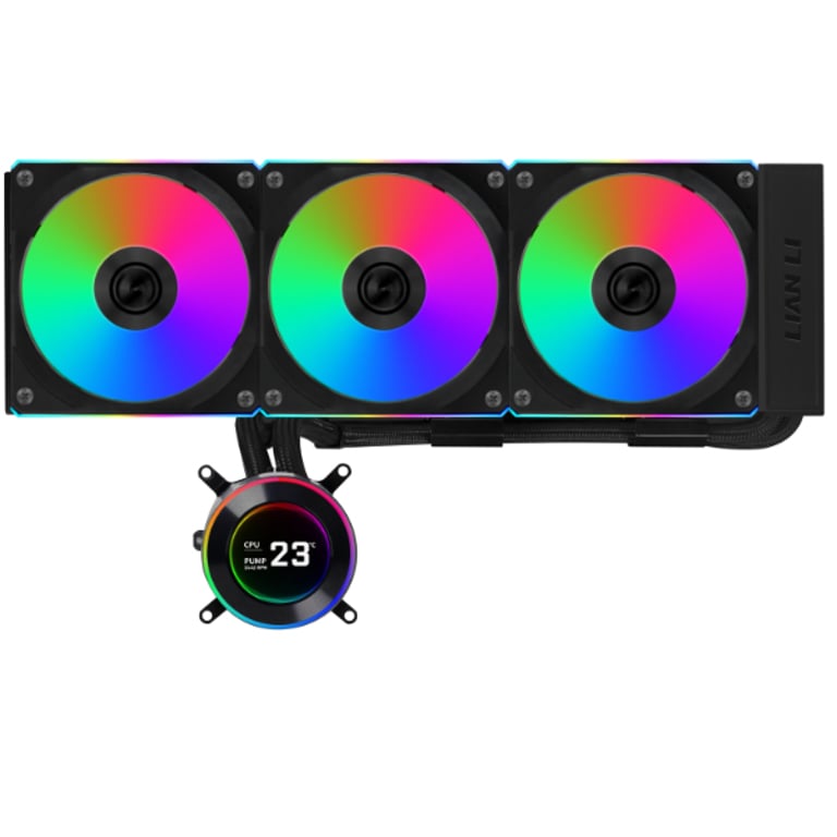 Lian Li GA II Hydroshift II LCD-C 360CL Procesor Chłodnica cieczy all-in-one 12 cm Czarny 1 szt. GHS2LCD36RB