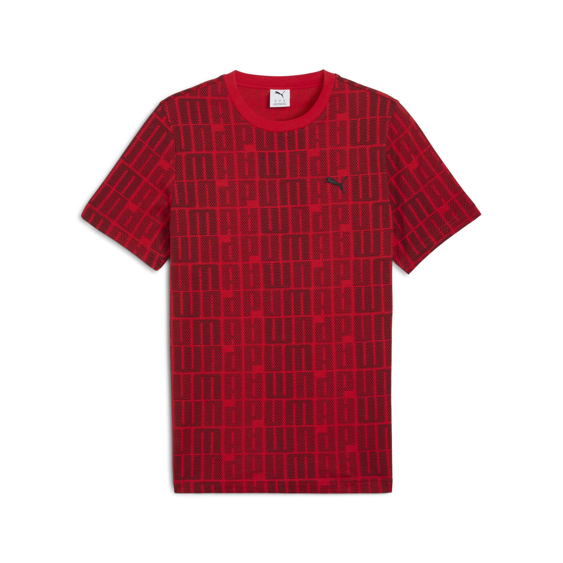 Męska koszulka Essentials Logo Lab PUMA For All Time Red