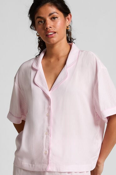 Hunkemöller Szorty od piżamy z krótkim rękawem Różowy