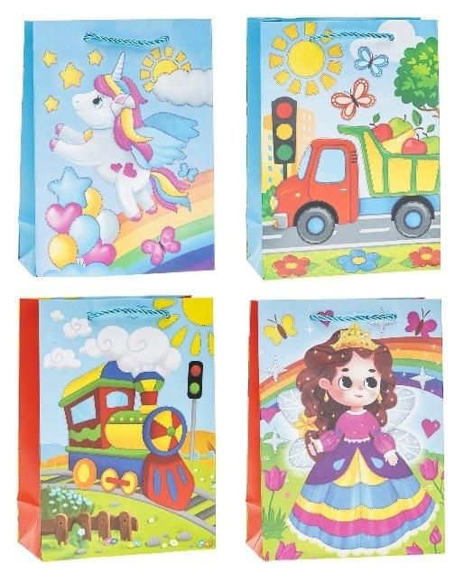 Torebka dziecięce Pop-Up 3d 31x40x12cm mix Rozette - artykuł papierniczy