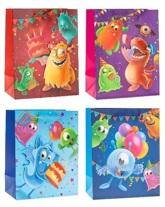 Torebka dziecięce Pop-Up 3d 31x42x12cm mix Rozette - artykuł papierniczy