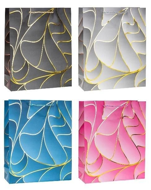 Torebka ozdobna 31x42x10cm hot-stamp mix Rozette - artykuł papierniczy