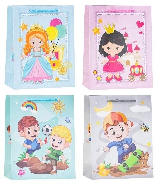 Torebka dziecięce 18x24x8cm mix Rozette - artykuł papierniczy