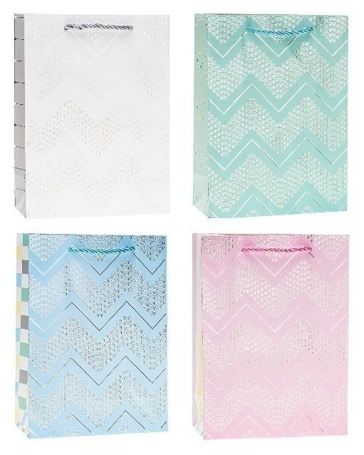 Torebka ozdobna 26x32x10cm hot-stamp mix Rozette - artykuł papierniczy