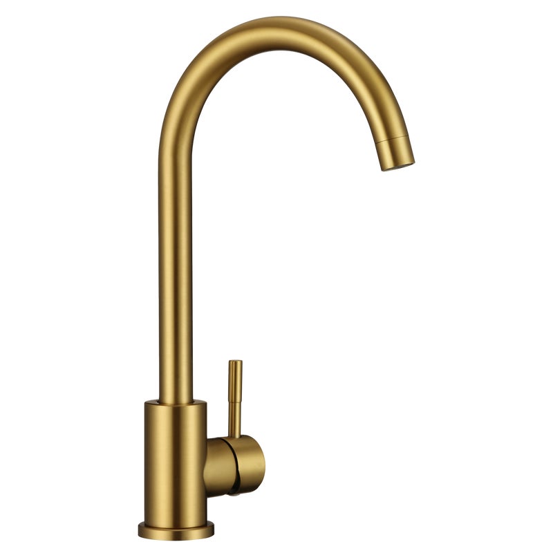 Bateria kuchenna Boco złoto PVD z wylewką U Kuchinox