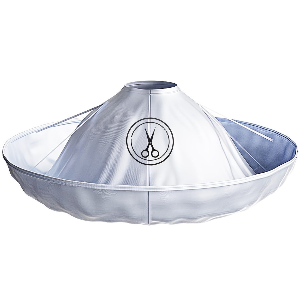 TEMU 1 szt. Szara Fartuch Fryzjerski z Wzorem Nożyczek, Nieprzywierający Peleryna do Strzyżenia, Pokrowiec na Fryzjerkę i Domowe Cięcie Włosów