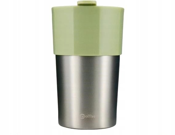 Kubek termiczny lofone 0,3 l odcienie zieleni, srebrny