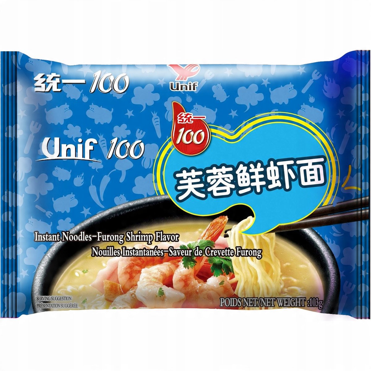 Zupa Makaron Furong Shrimp Krewetkowe 103g UNIF TONGYI
