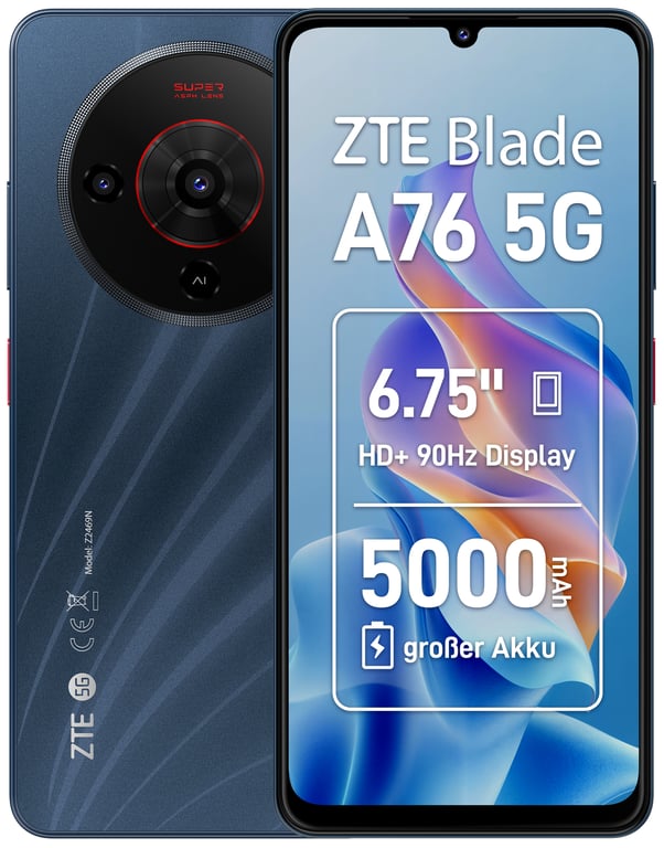 ZTE Blade A76 5G 6/128GB Czarny