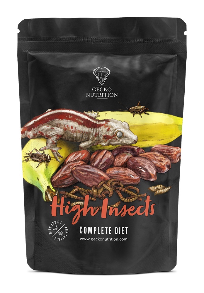 Gecko Nutrition High Insects - Wysokobiałkowa z owadami 100g