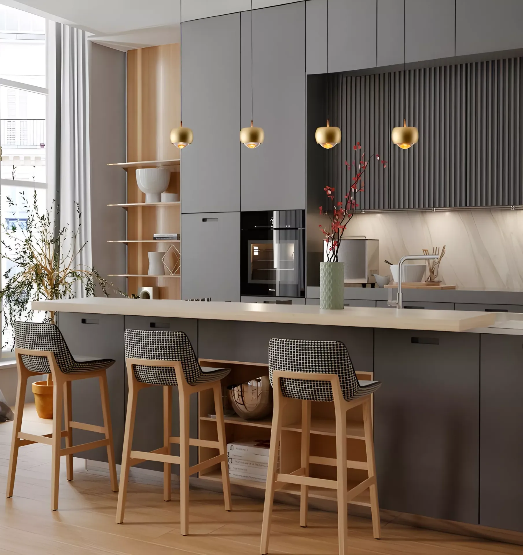 Wisząca lampa LED Softlin w złotym wykończeniu – stylowa kula